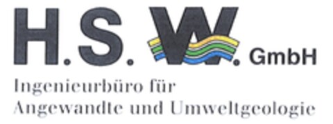 H.S.W. GmbH Ingenieurbüro für Angewandte und Umweltgeologie Logo (DPMA, 14.05.2008)