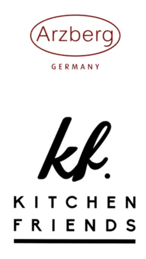 Arzberg GERMANY kf. KITCHEN FRIENDS Logo (DPMA, 26.03.2015)