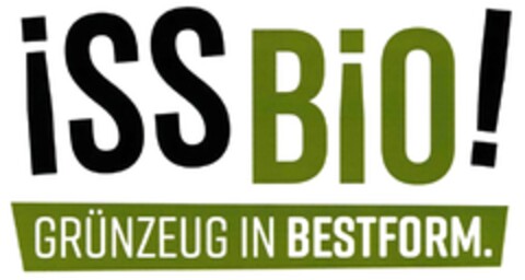 ISS BIO! GRÜNZEUG IN BESTFORM. Logo (DPMA, 03.12.2016)