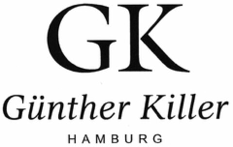 GK Günther Killer HAMBURG Logo (DPMA, 08/18/2003)