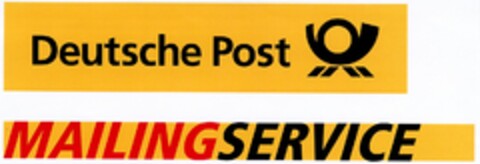 Deutsche Post MAILINGSERVICE Logo (DPMA, 22.10.2003)