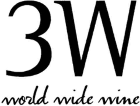 3W world wide wine Logo (DPMA, 07/09/2007)