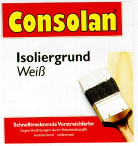 Consolan Isoliergrund Weiß Logo (DPMA, 14.06.1995)