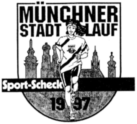 MÜNCHNER STADTLAUF Sport-Scheck 1997 Logo (DPMA, 24.07.1997)