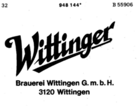 Wittinger Logo (DPMA, 02.04.1976)