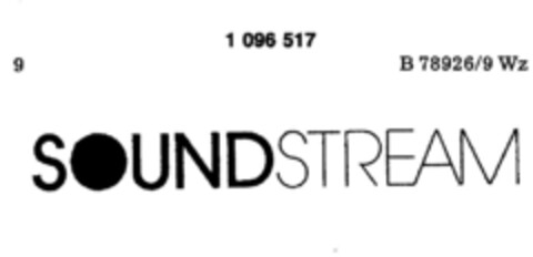 SOUNDSTREAM Logo (DPMA, 11.03.1986)