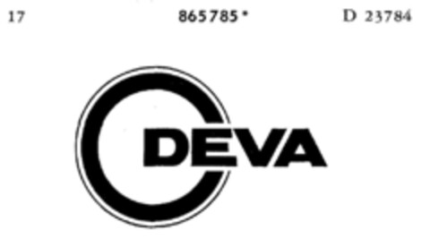DEVA Logo (DPMA, 09.09.1969)