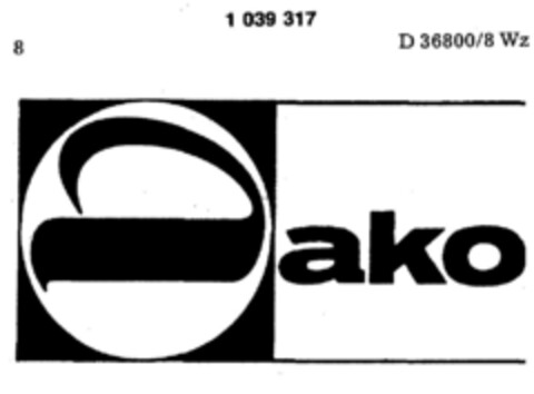 Dako Logo (DPMA, 14.11.1981)