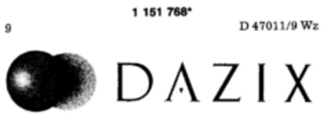 DAZIX Logo (DPMA, 07.09.1989)