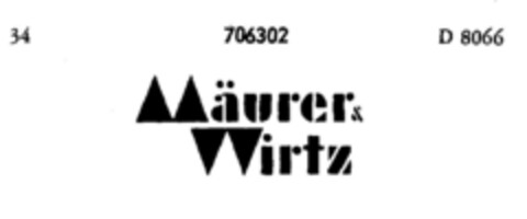 Mäurer & Wirtz Logo (DPMA, 09.01.1957)