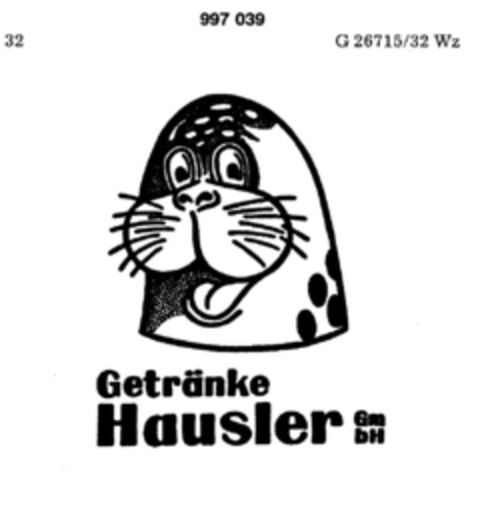 Getränke Hausler GmbH Logo (DPMA, 22.03.1979)