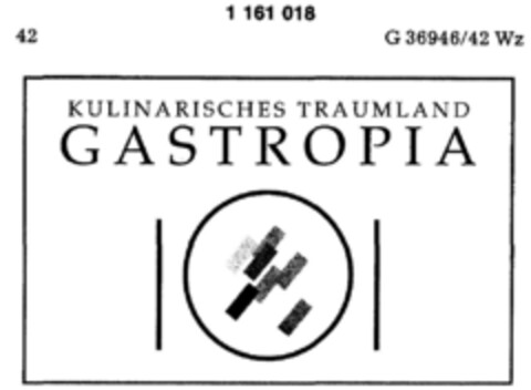 KULINARISCHES TRAUMLAND GASTROPIA Logo (DPMA, 20.06.1989)