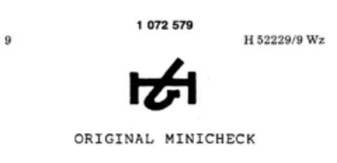 ORIGINAL MINICHECK Logo (DPMA, 25.01.1984)