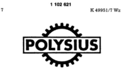 POLYSIUS Logo (DPMA, 20.06.1986)