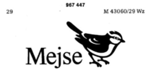 Mejse Logo (DPMA, 13.04.1977)