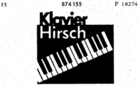 Klavier Hirsch Logo (DPMA, 18.07.1969)