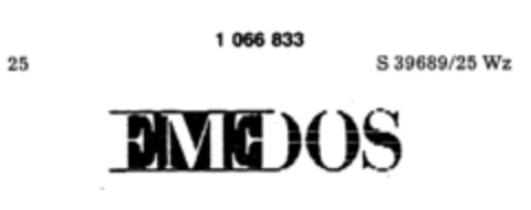 EMEDOS Logo (DPMA, 11/25/1983)