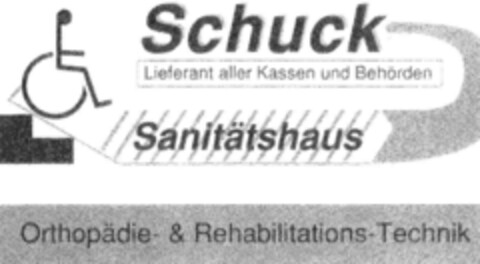 Schuck Sanitätshaus Logo (DPMA, 06.08.1992)