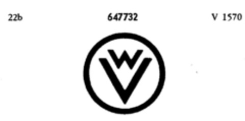 WV Logo (DPMA, 05.11.1952)