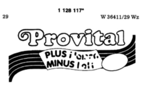 Provital PLUS MINUS Logo (DPMA, 05.08.1986)