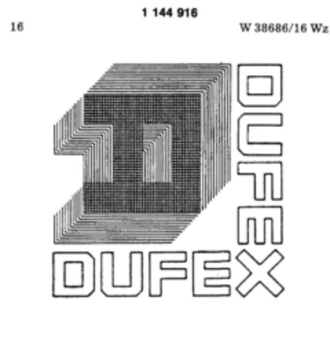 DUFEX Logo (DPMA, 30.11.1988)