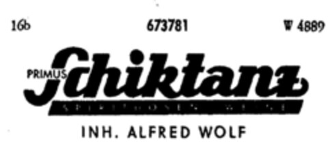 PRIMUS Schiktanz Logo (DPMA, 19.01.1954)