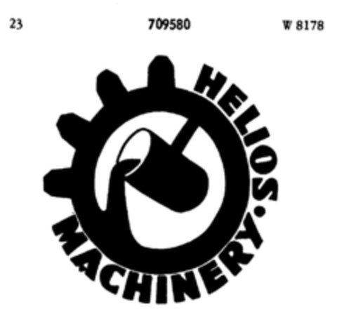 HELIOS MACHINERY Logo (DPMA, 09.10.1956)