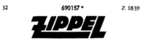 ZIPPEL Logo (DPMA, 01/02/1956)