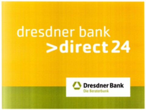 dresdner bank >direct24 Dresdner Bank Die Beraterbank Logo (DPMA, 21.02.2008)