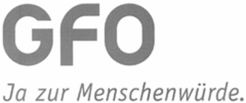 GFO Ja zur Menschenwürde. Logo (DPMA, 12/11/2008)