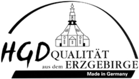 HGD QUALITÄT aus dem ERZGEBIRGE Made in Germany Logo (DPMA, 07/22/2009)