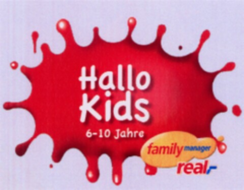 Hallo Kids familymanager real,- Logo (DPMA, 03.11.2009)