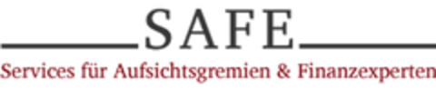 SAFE Services für Aufsichtsgremien & Finanzexperten Logo (DPMA, 07.01.2014)