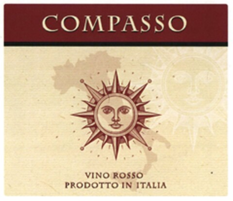 COMPASSO VINO ROSSO PRODOTTO IN ITALIA Logo (DPMA, 04/10/2015)