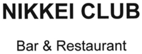 NIKKEI CLUB Bar & Restaurant Logo (DPMA, 04/05/2016)