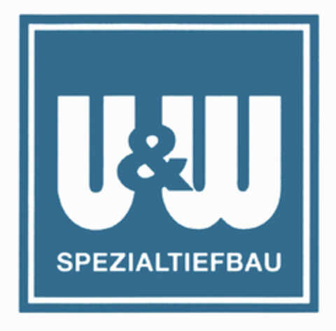 U & W SPEZIALTIEFBAU Logo (DPMA, 10/04/2018)