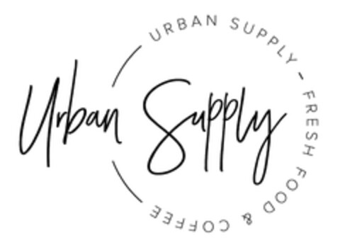 Urban Supply -  FRESH FOOD & COFFEE Logo (DPMA, 02.11.2018)