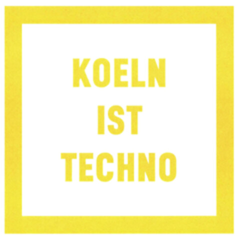 KOELN IST TECHNO Logo (DPMA, 27.11.2021)