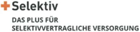 + Selektiv DAS PLUS FÜR SELEKTIVVERTRAGLICHE VERSORGUNG Logo (DPMA, 28.02.2023)