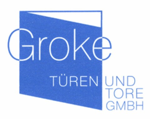 Groke TÜREN UND TORE GMBH Logo (DPMA, 10.11.2004)