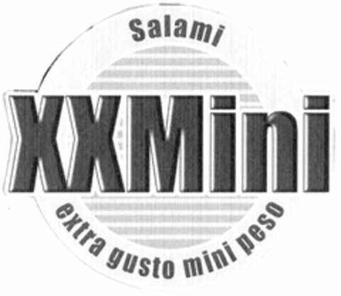 Salami XXMini extra gusto mini peso Logo (DPMA, 27.04.2005)