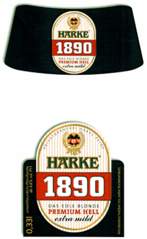 HÄRKE 1890 Logo (DPMA, 07.12.2005)