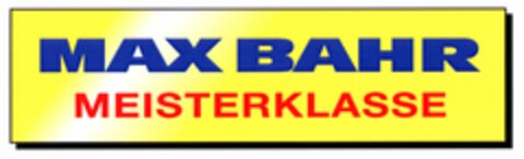 MAX BAHR MEISTERKLASSE Logo (DPMA, 05/13/2006)