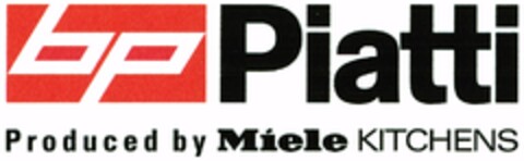 bp Piatti Produced by Miele KITCHENS Logo (DPMA, 05.06.2007)