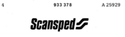 Scansped Logo (DPMA, 24.04.1974)