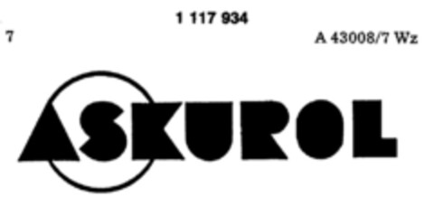 ASKUROL Logo (DPMA, 12.06.1987)