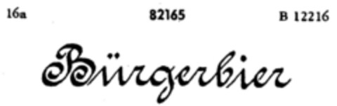 Bürgerbier Logo (DPMA, 08.06.1905)