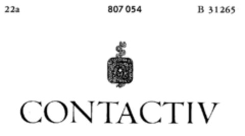 CONTACTIV Logo (DPMA, 11.04.1964)