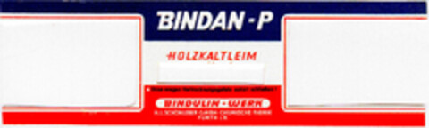 BINDAN-P HOLZKALTLEIM Logo (DPMA, 07/30/1964)