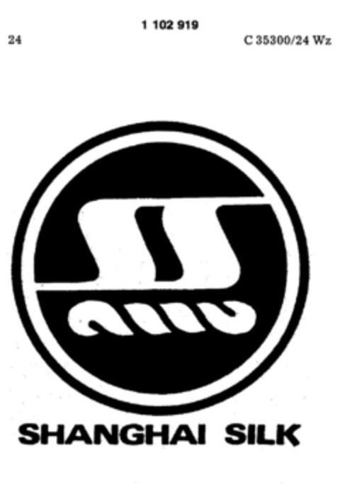 SHANGHAI SILK Logo (DPMA, 26.06.1986)
